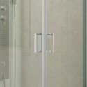 Box doccia angolare dimensioni 90x70 altezza 180cm cristallo trasparente K410 kamalu - 4