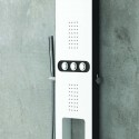 Pannello idromassaggio colore bianco e nero con mensola integrata | Kaman-BN9800 kamalu - 4