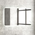 Composizione bagno 100cm installazione a terra: mobile, specchio led e colonna TOD-100D kamalu - 9