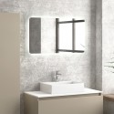 Composizione bagno 100cm installazione a terra: mobile, specchio led e colonna TOD-100D kamalu - 10