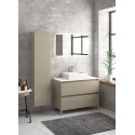 Composizione bagno 100cm installazione a terra: mobile, specchio led e colonna TOD-100D kamalu - 4