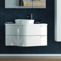 Mobile bagno sospeso 100cm design ultramoderno FORM-100 kamalu - 3