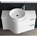 Mobile bagno sospeso 100cm design ultramoderno FORM-100 kamalu - 1
