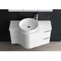 Mobile bagno sospeso 100cm design ultramoderno FORM-100 kamalu - 4