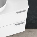 Mobile bagno sospeso 100cm design ultramoderno FORM-100 kamalu - 5