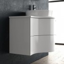 Mobile bagno sospeso 100cm design ultramoderno FORM-100 kamalu - 6