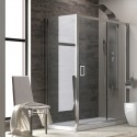Cabina doccia 120x70 cm vetro trasparente altezza 180cm K410NS kamalu - 2