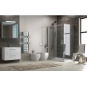 Cabina doccia 120x70 cm vetro trasparente altezza 180cm K410NS kamalu - 4