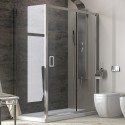 Box doccia 120x80 cm alto 180cm vetro trasparente K410NS kamalu - 10