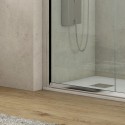 Box doccia 120x70 alto 180 cm vetro trasparente K410 kamalu - 6