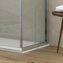 Box doccia 120x70 alto 180 cm vetro trasparente K410 kamalu - 9