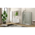 Box doccia angolare 100x70 alto 180 cm vetro trasparente K410 kamalu - 10