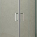Box doccia 100x80 altezza 180 cm cristallo trasparente K410 kamalu - 9