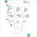 Mobile bagno a terra 100 cm con 2 ante BN-100C kamalu - 8