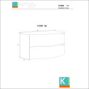 Mobile bagno sospeso 100cm design ultramoderno FORM-100 kamalu - 9