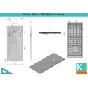 Piatto doccia 180x80 ardesia effetto pietra kamalu - 2