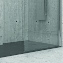 Piatto doccia 140x90 pietra artificiale colore nero kamalu - 5
