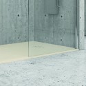 Piatto doccia 70x90 effetto pietra colore crema avorio kamalu - 3