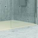 Piatto doccia 70x90 effetto pietra colore crema avorio kamalu - 5