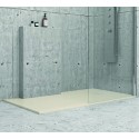 Piatto doccia 120x80 colore avorio crema effetto pietra kamalu - 1