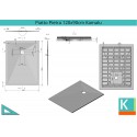 Piatto doccia 120x90 effetto pietra colore grigio kamalu - 2