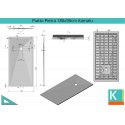 Piatto doccia 180x90 effetto pietra colore grigio kamalu - 2