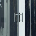 Cabina doccia 110x80 ad angolo ante scorrevoli vetro 6mm trasparente KF1000 kamalu - 5
