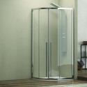 Cabina doccia 80x80 semicircolare vetro 8mm anticalcare altezza 200 KE2000 kamalu - 1