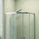 Cabina doccia 80x80 semicircolare vetro 8mm anticalcare altezza 200 KE2000 kamalu - 3