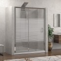 Cabina Nicchia vetro serigrafato 170cm altezza 180cm K410N kamalu - 8