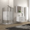 Box doccia 90x90 semicircolare vetro serigrafato altezza 180cm modello K400 kamalu - 8