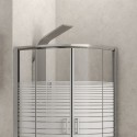 Box doccia 90x90 semicircolare vetro serigrafato altezza 180cm modello K400 kamalu - 6