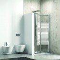 Porta doccia 90 cm a libro vetro serigrafato altezza 180cm KM4000S kamalu - 4