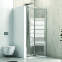 Porta doccia 90 cm a libro vetro serigrafato altezza 180cm KM4000S kamalu - 1