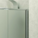 Nicchia doccia 120cm vetro satinato anticalcare KF5000 kamalu - 7