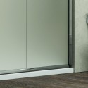 Doccia nicchia 110cm vetro satinato anticalcare KF5000 kamalu - 7