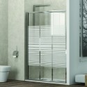 Porta doccia 115cm vetro serigrafato altezza 180cm KP3000 kamalu - 2