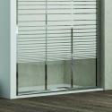 Porta doccia 115cm vetro serigrafato altezza 180cm KP3000 kamalu - 6