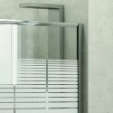 Porta doccia 115cm vetro serigrafato altezza 180cm KP3000 kamalu - 8