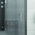 Porta doccia nicchia battente 90cm vetro trasparente KS2800N kamalu - 7
