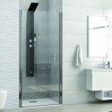 Porta doccia nicchia battente 90cm vetro trasparente KS2800N kamalu - 2