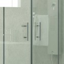Doccia nicchia 190cm doppie porte scorrevoli centrali KF6000 kamalu - 6
