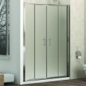 Nicchia doccia 160cm vetro opaco apertura doppio scorrevole KF6000 kamalu - 1