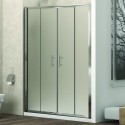 Doccia un lato 190 cm vetro satinato apertura centrale KF6000 kamalu - 8
