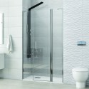 Doccia 130cm con anta battente + 2 fissi laterali KPX6000 kamalu - 1