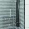 Doccia 130cm con anta battente + 2 fissi laterali KPX6000 kamalu - 5