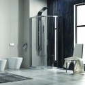 Box doccia 80x80 cristallo 6 mm semicircolare KF2000 kamalu - 2