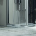 Box doccia 80x80 cristallo 6 mm semicircolare KF2000 kamalu - 5