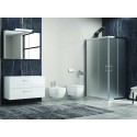 Box doccia 90x70 cm angolare cristallo satinato KF1000 kamalu - 8
