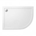 Piatto doccia 120x90 semicircolare versione sinistra KAM-1200 kamalu - 1